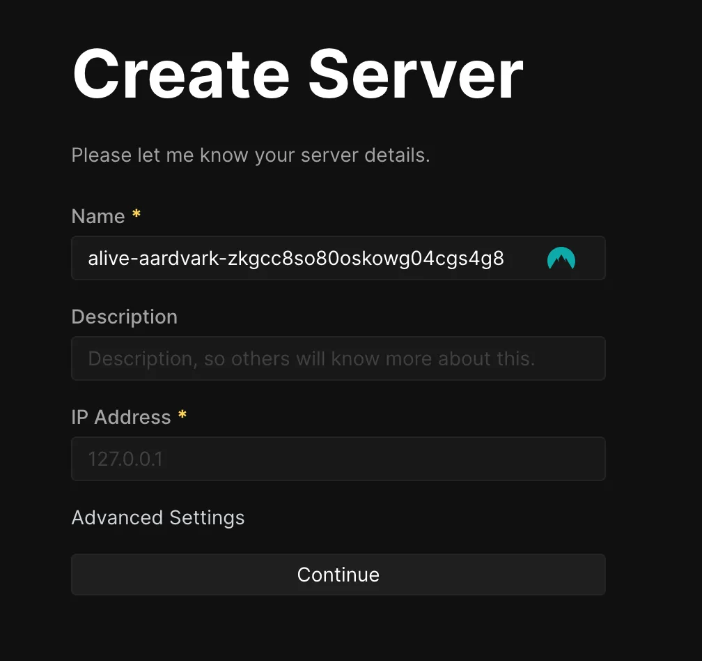 Create Server