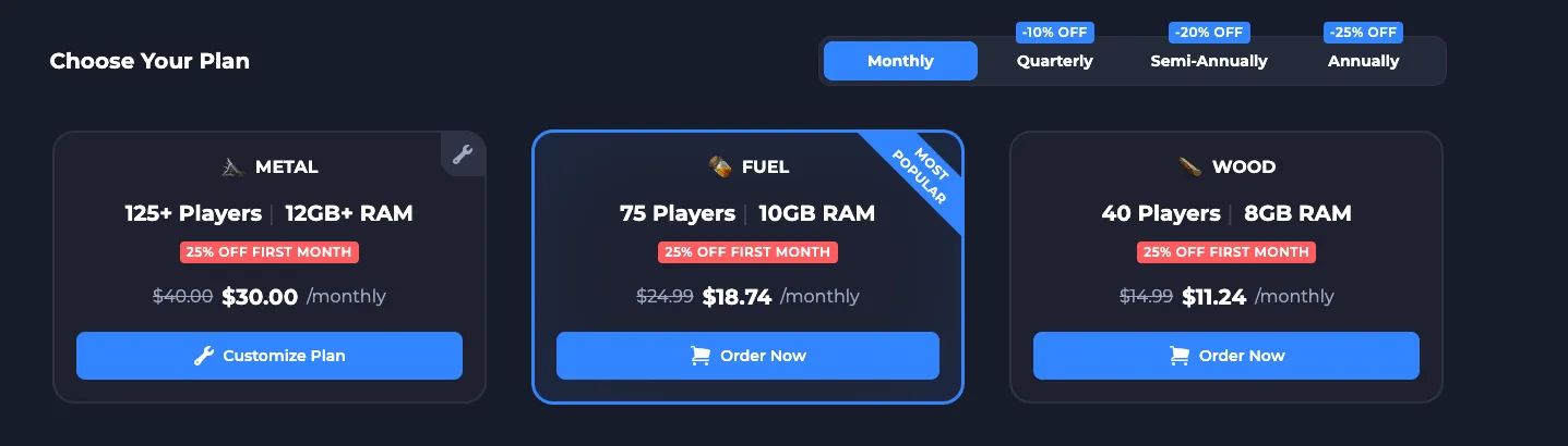 ShockByte Pricing